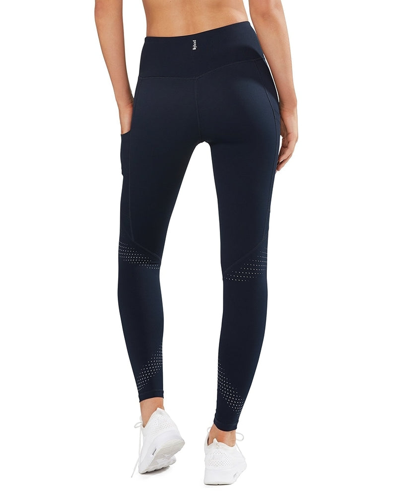 Lilybod Teagan Subtle Shine High Waist Legging  - Womens - Midnight Navy - Activewear - Bottoms - Dancewear Centre Canada