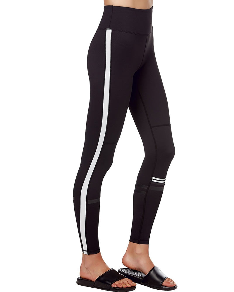 Lilybod Dakota Legging Mono Racer - Womens - Black - Activewear - Bottoms - Dancewear Centre Canada