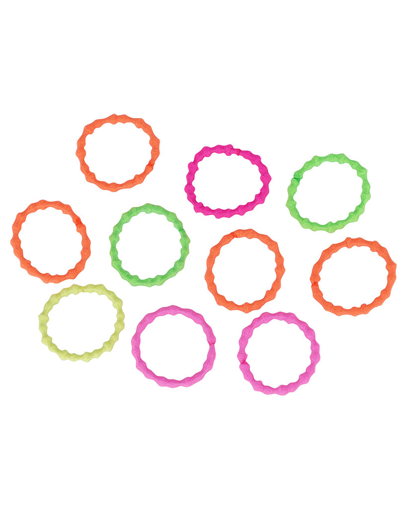 LimLim Neon Bubble Mini Elastic Bundle Assorted 10 Pack