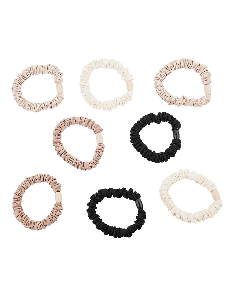 LimLim Neutral Satin Scrunchie Elastics 10 Pack - P3908S - Accessories - Hair Care - Dancewear Centre Canada