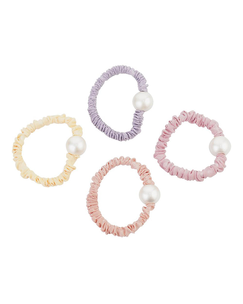 LimLim Pastel Set Pearl Scrunchie Elastics 4 Pack - P39055 - Accessories - Hair Care - Dancewear Centre Canada