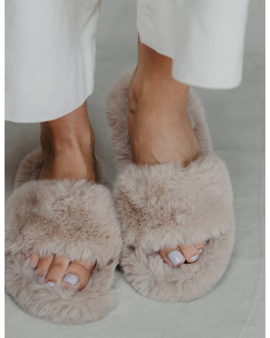 LimLim Plush Slide Slippers - P3313S - Womens