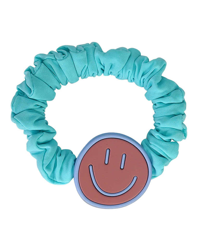 LimLim Smiley Neon Scrunchie - P4791S - Teal