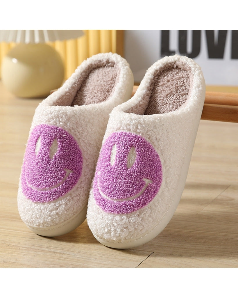 LimLim Smiley Teddy Full Slippers - Womens