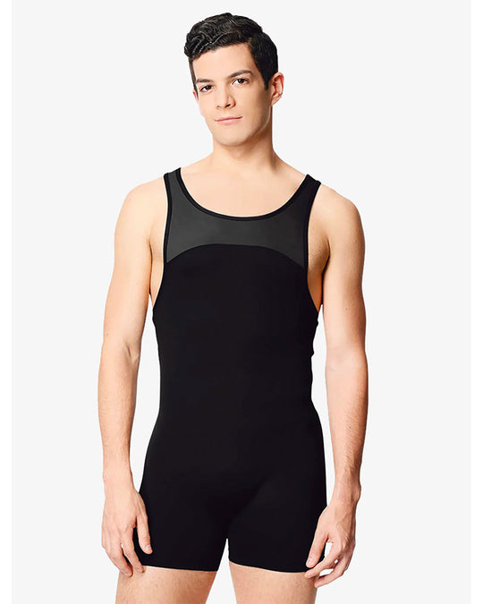 Lulli Dancewear Baptiste Tactel Tank Biketard - LUB314M Mens