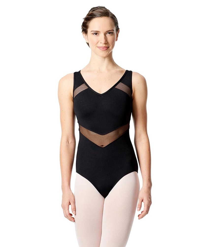 Lulli Dancewear Giovanna Mesh Cut Out Keyhole Back Tank Leotard - LUF551 Womens - Dancewear - Bodysuits &amp; Leotards - Dancewear Centre Canada