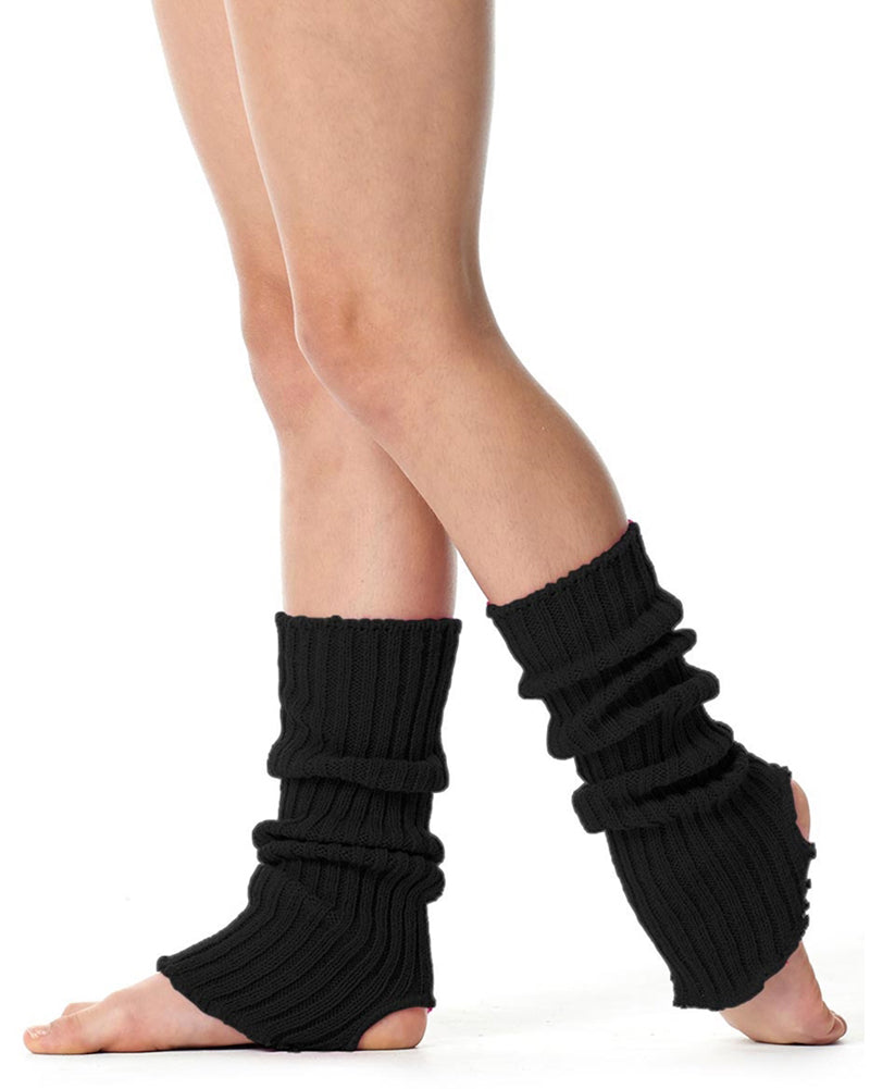 Lulli Dancewear Soft Stirrup Legwarmers 40cm - LUBLW40 - Dancewear - Warmups - Dancewear Centre Canada