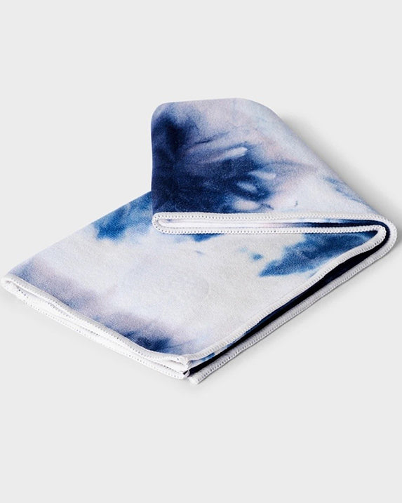 Manduka eQua Hand Towel - Camo Navy Tie Dye - Accessories - Yoga - Dancewear Centre Canada