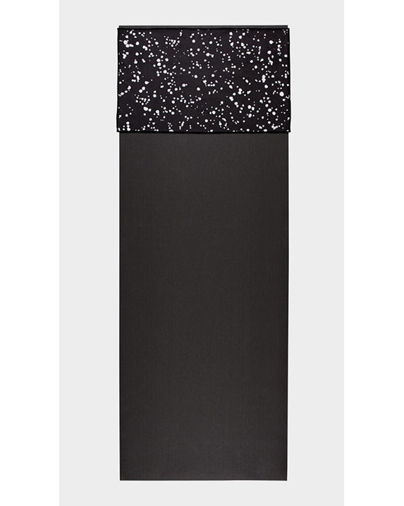 Manduka eQua Hand Towel - Mini Dot Black - Accessories - Yoga - Dancewear Centre Canada