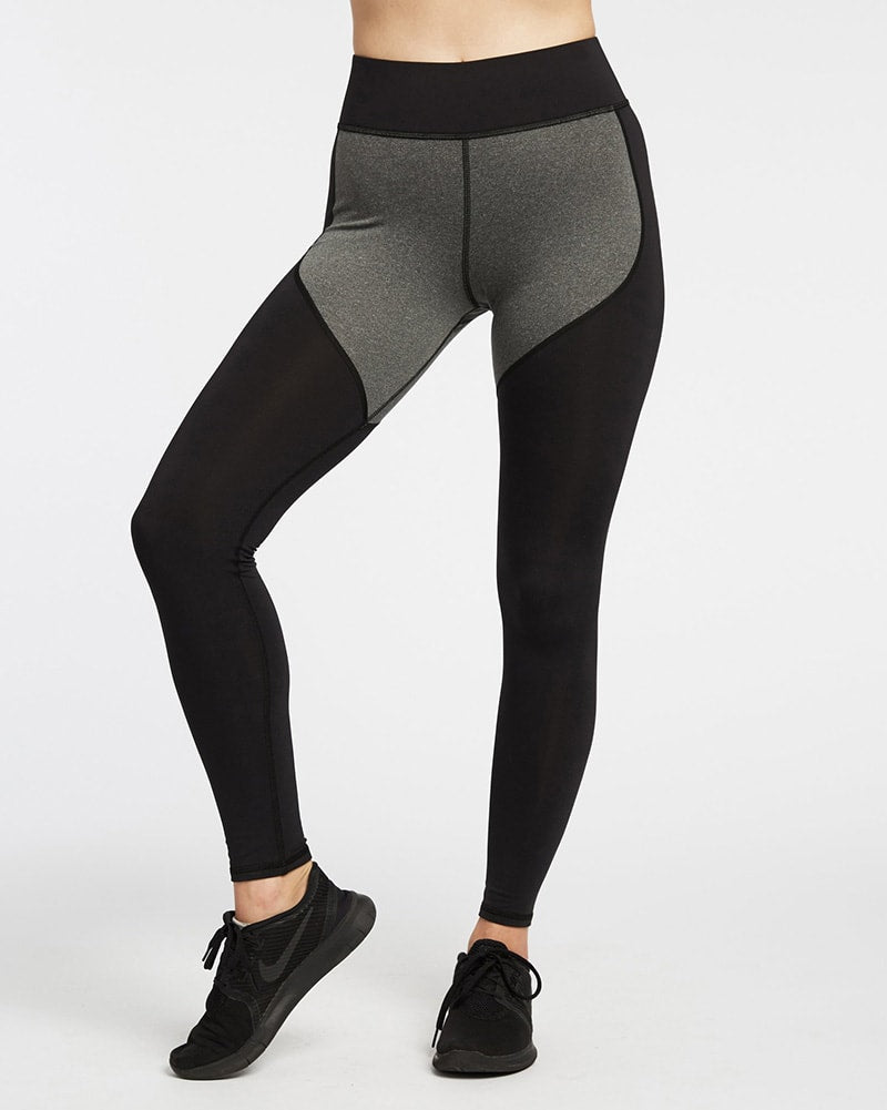 Michi Cadence Legging - Womens - Grey/Black - Activewear - Bottoms - Dancewear Centre Canada