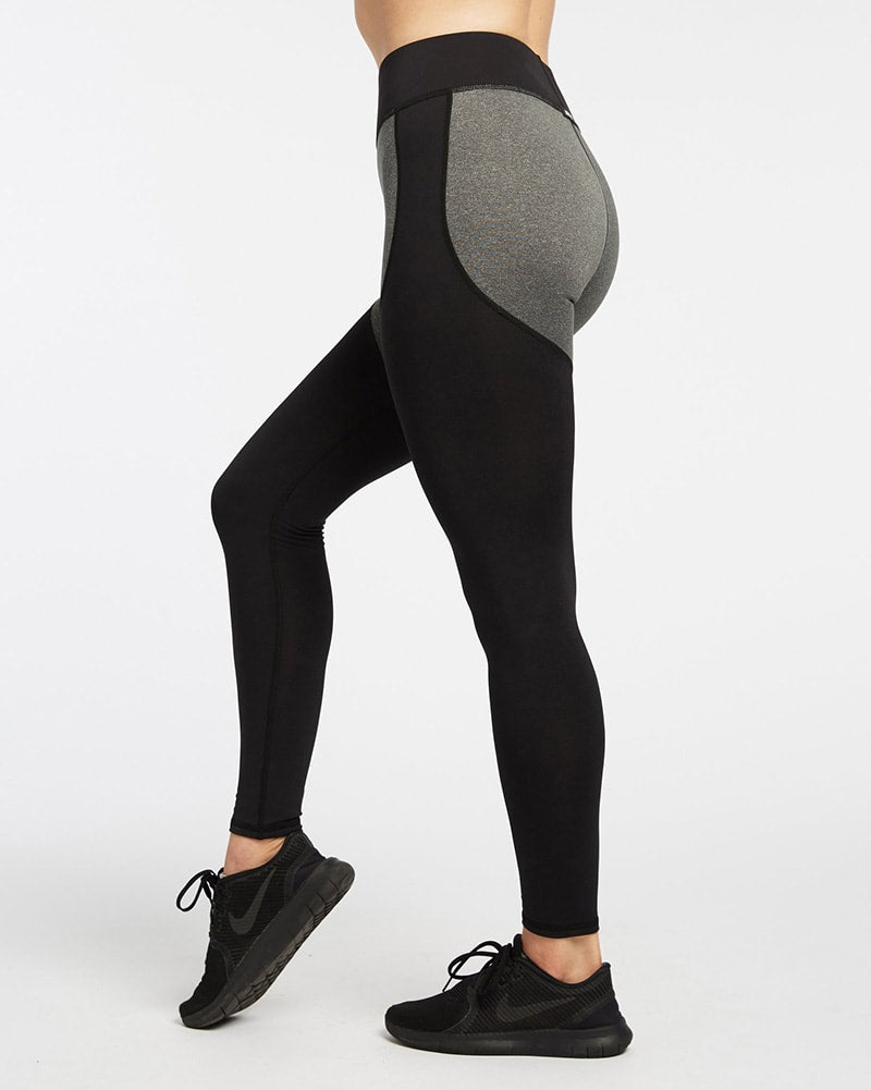 Michi Cadence Legging - Womens - Grey/Black - Activewear - Bottoms - Dancewear Centre Canada