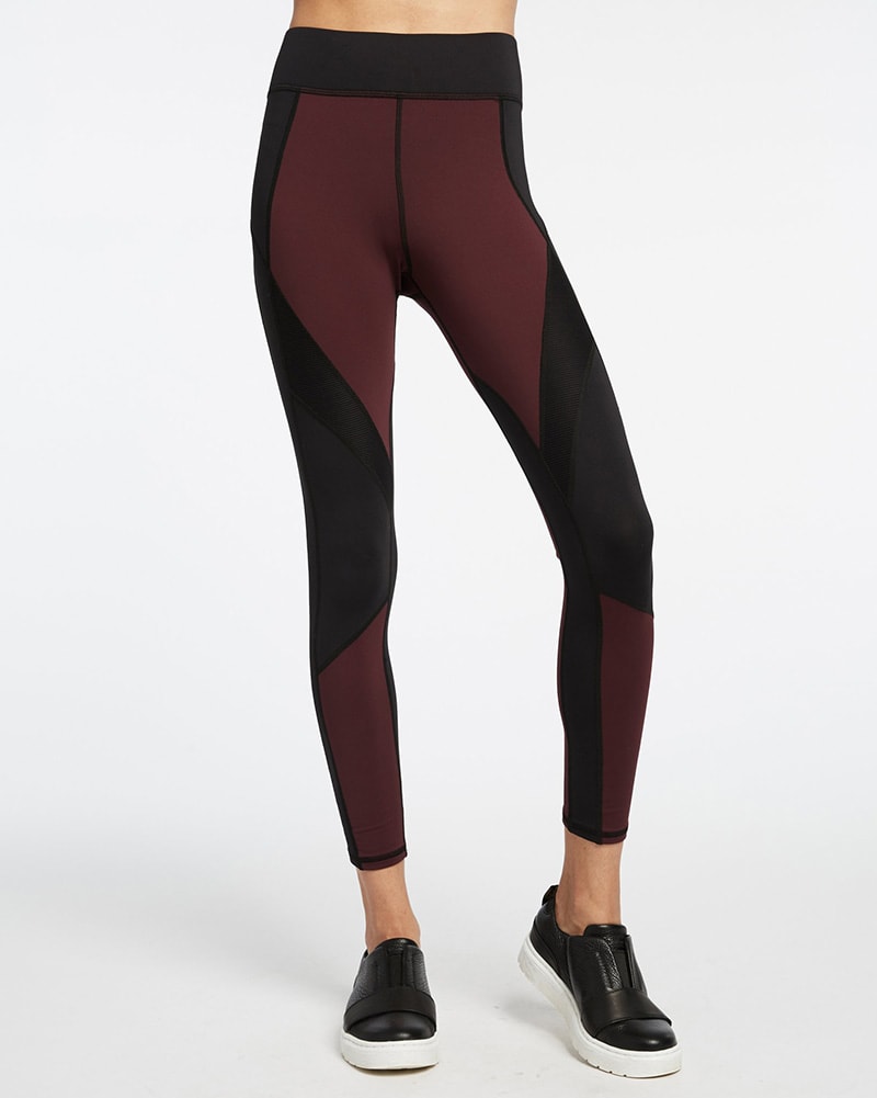 Michi Extension Legging - Womens - Mulberry/Black - Activewear - Bottoms - Dancewear Centre Canada