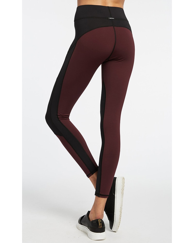 Michi Extension Legging - Womens - Mulberry/Black - Activewear - Bottoms - Dancewear Centre Canada