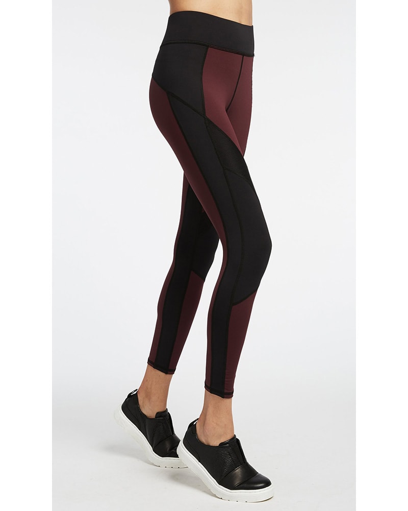 Michi Extension Legging - Womens - Mulberry/Black - Activewear - Bottoms - Dancewear Centre Canada