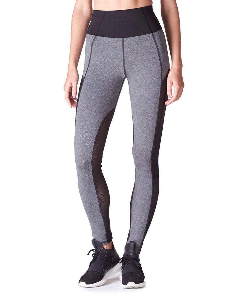 Michi Summit High Waisted Legging - Womens - Light Heather Grey - Dancewear  Centre