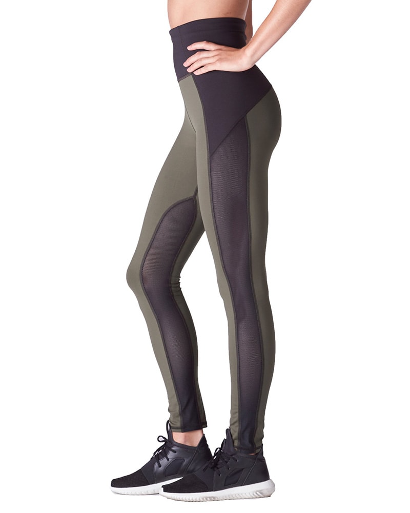 Michi Summit High Waisted Legging - Womens - Olive - Activewear - Bottoms - Dancewear Centre Canada