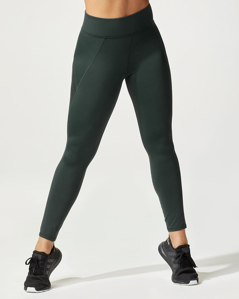 Michi Stardust Shine Legging - Womens - Forest Green - Activewear - Bottoms - Dancewear Centre Canada