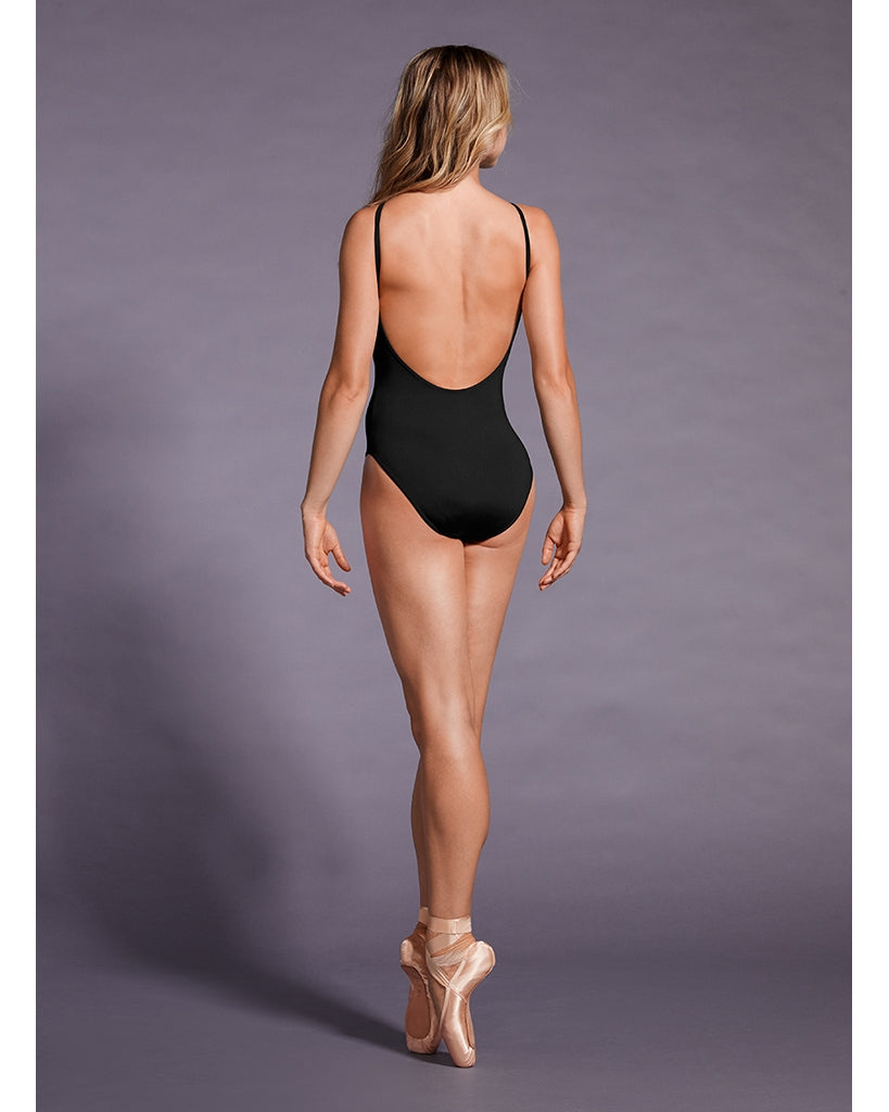 Mirella Black Label High Neck Gather Detail Low Back Camisole Leotard - MB7229 Womens - Dancewear - Bodysuits &amp; Leotards - Dancewear Centre Canada