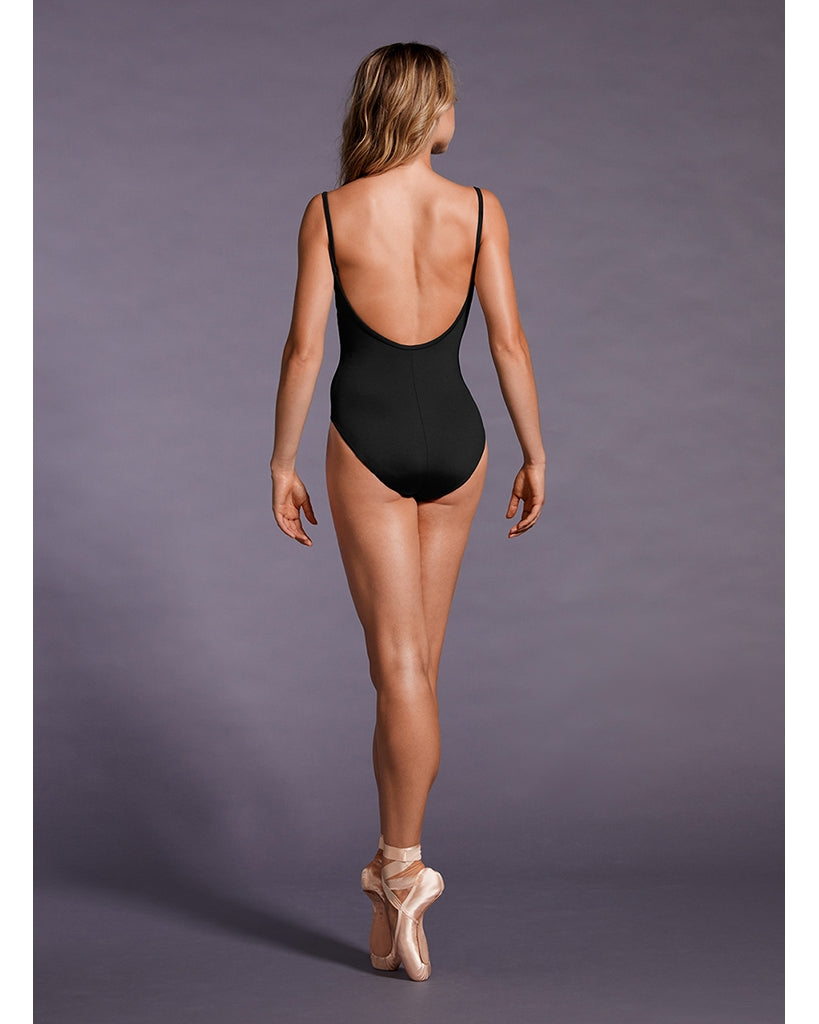 Mirella Black Label Twist Detail Paneled Low Back Camisole Leotard - MB7228 Womens - Dancewear - Bodysuits & Leotards - Dancewear Centre Canada