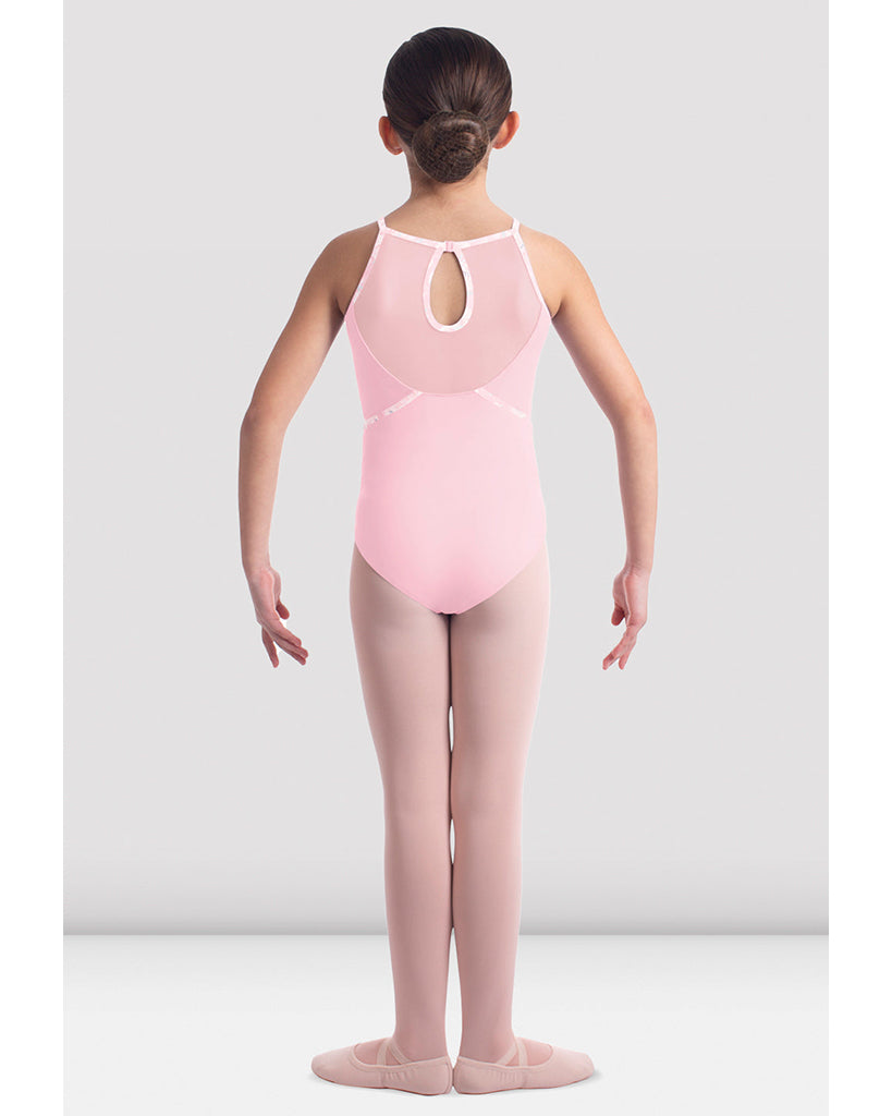 Mirella Jardin Printed Bind Detail Mesh Insert Camisole Leotard - M1235C Girls - Dancewear - Bodysuits &amp; Leotards - Dancewear Centre Canada