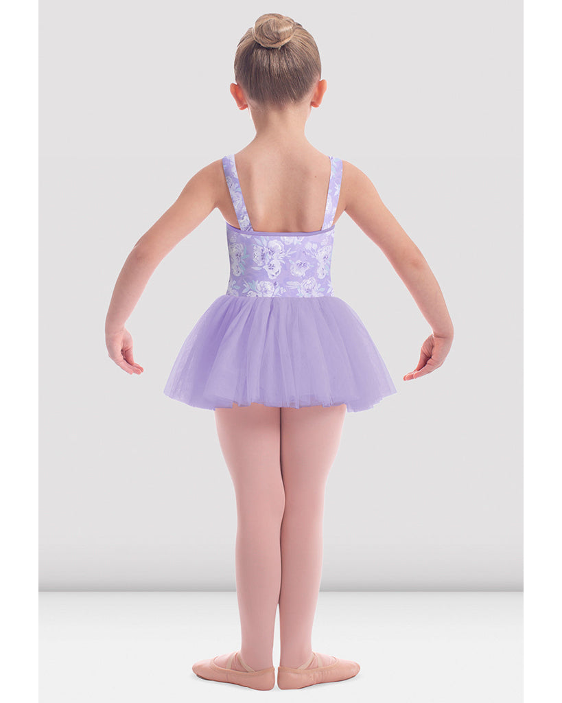 Mirella Soft Floral Printed Gathered Bodice Tank Tutu Ballet Dress - M473C Girls - Dancewear - Dresses - Dancewear Centre Canada