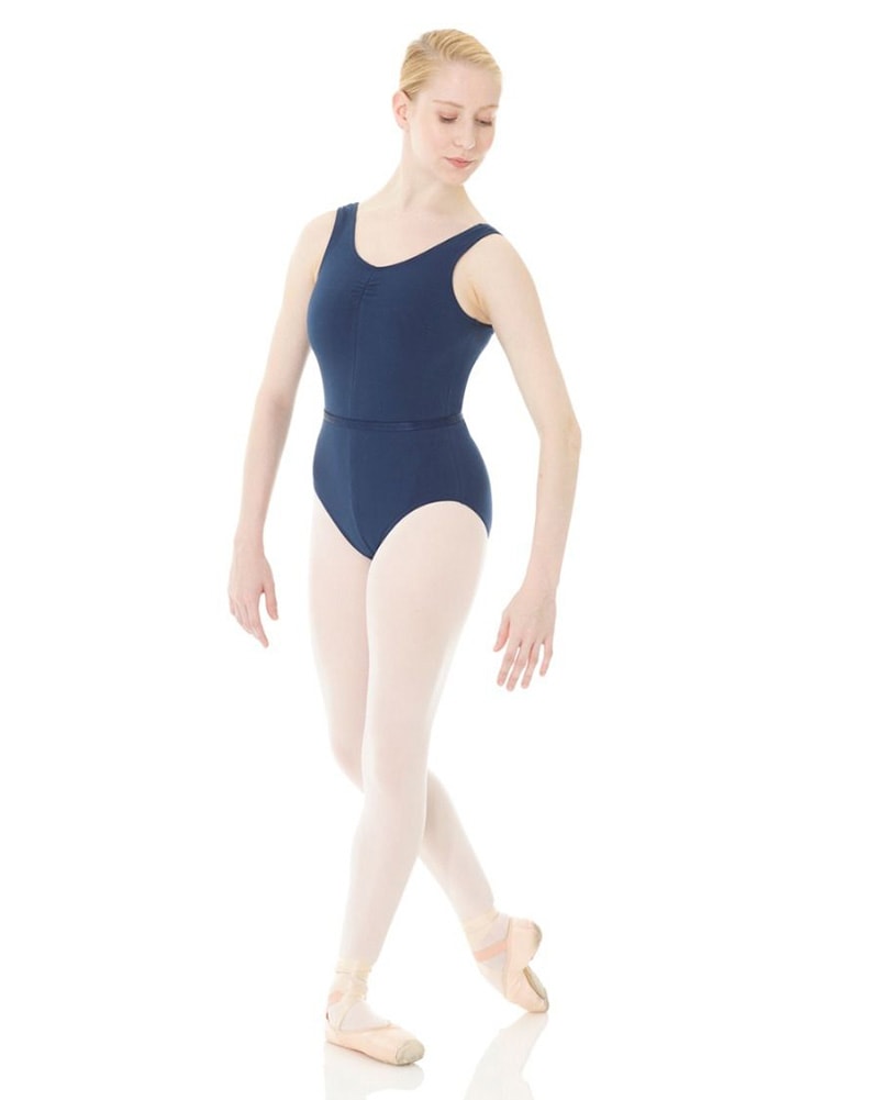 Mondor Academy RAD Pinched Front Tank Leotard - 1633C Girls Dancewear - Bodysuits & Leotards Mondor True Navy 6X/7  Dancewear Centre Canada