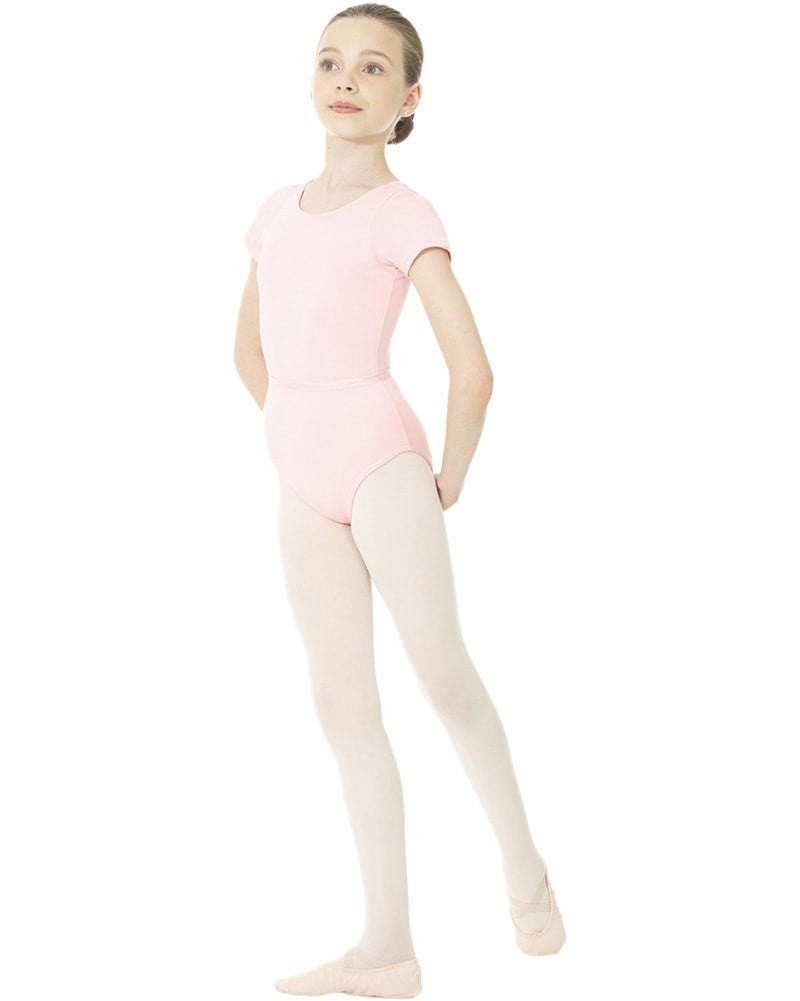 Mondor Academy RAD Short Sleeve Leotard - 1635C Girls Dancewear - Bodysuits & Leotards Mondor True Pink 2/4  Dancewear Centre Canada