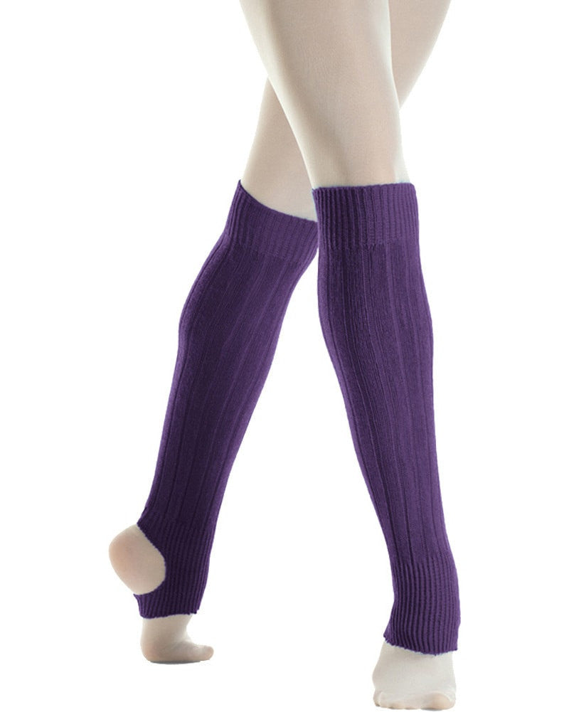 Mondor Stirrup Legwarmers 20&quot; Length - 255 Dancewear - Warmups Mondor Purple   Dancewear Centre Canada