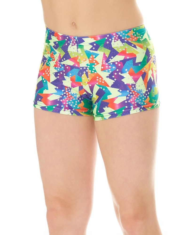 Mondor Pattern Print Gymnastic Shorts - 27825CP Girls - Dancewear