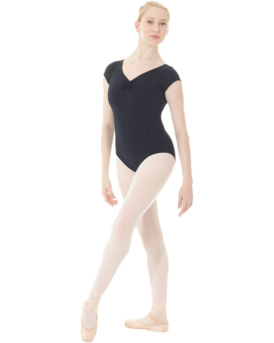 Mondor Dance Matrix Pinched Front Short Sleeve Leotard - 3506 Womens