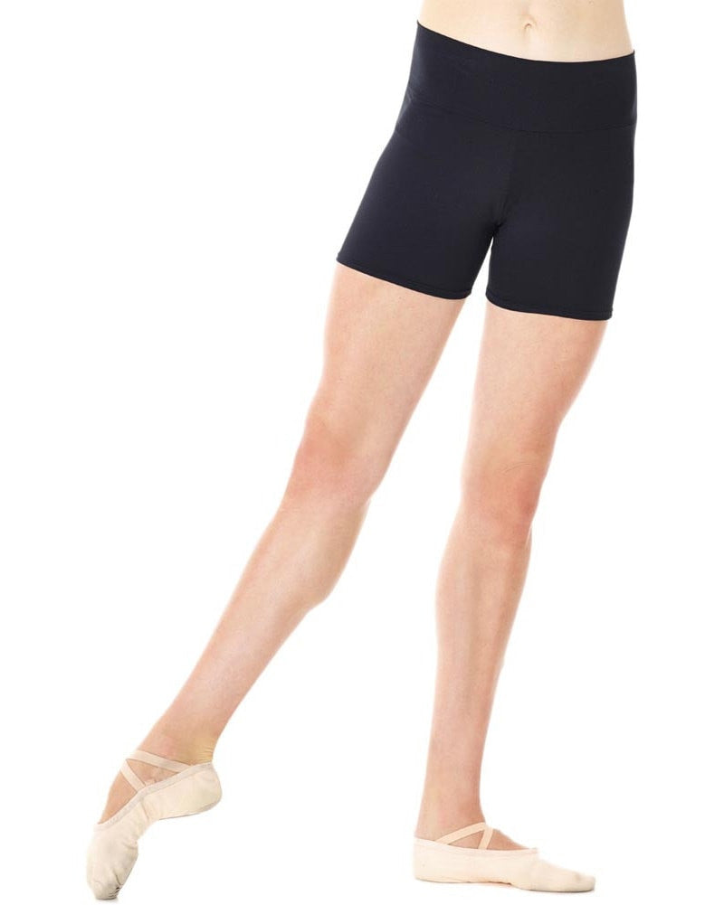 Mondor Wide Waistband Dance Shorts - 3536 Womens Dancewear - Bottoms Mondor    Dancewear Centre Canada