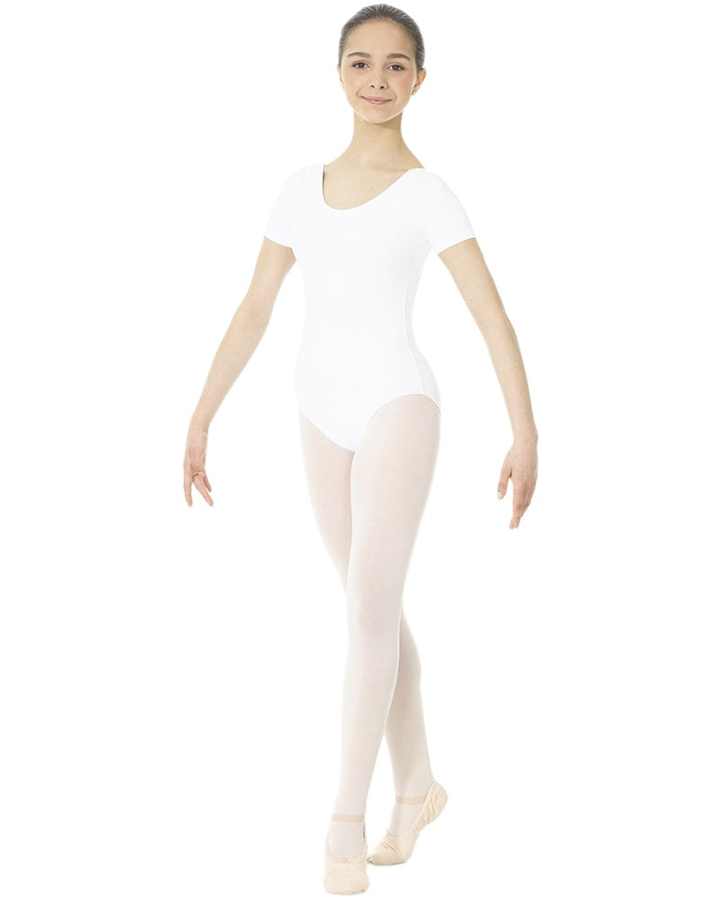 Mondor Essentials Classic Cut Short Sleeve Leotard - 40096C Girls - Dancewear - Bodysuits &amp; Leotards - Dancewear Centre Canada