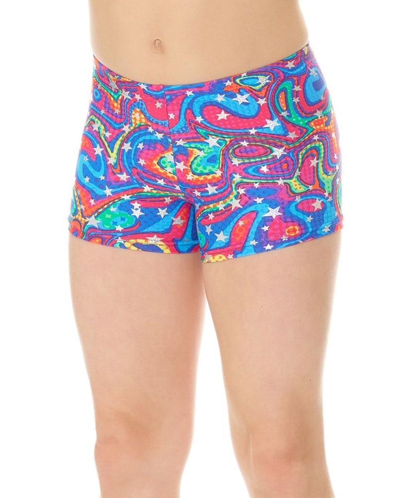 Mondor Pattern Print Gymnastic Shorts - 7825CP Girls - Dancewear - Bottoms - Dancewear Centre Canada