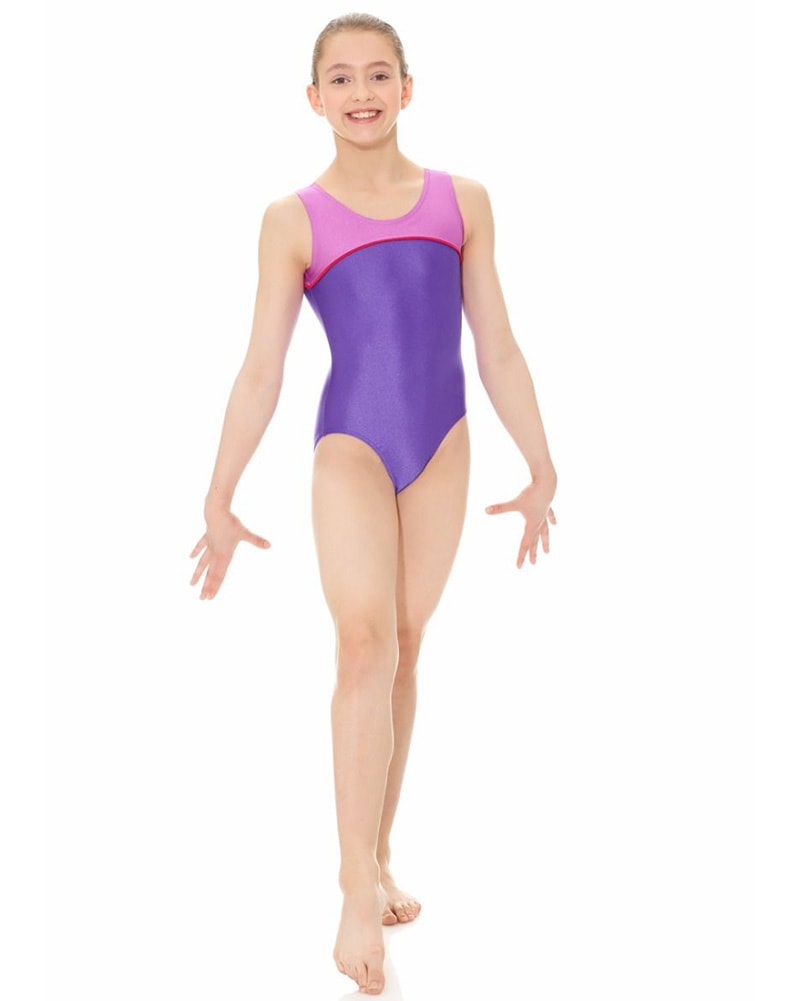 Mondor Neon Toned Gymnastic Tank Leotard - 7835C Girls - Multi Colour - Dancewear - Gymnastics - Dancewear Centre Canada