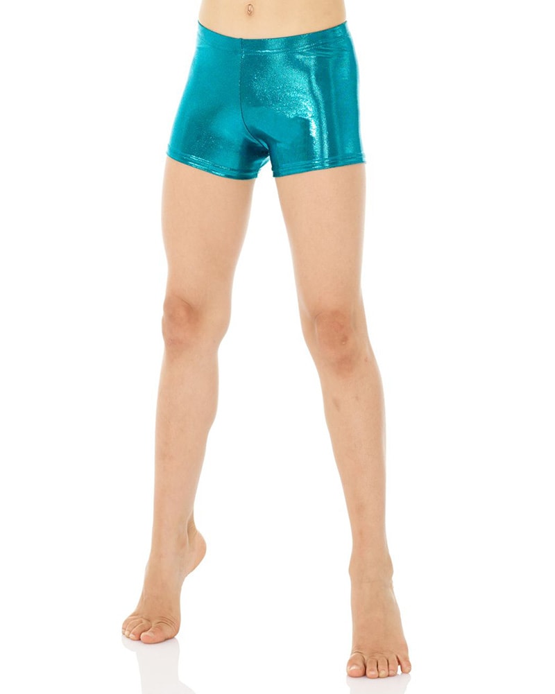 Mondor Metallic Gymnastic Shorts - 7825C-7895C Girls - Dancewear - Bottoms - Dancewear Centre Canada