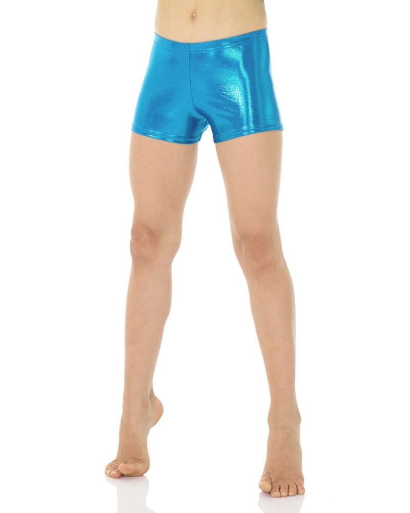 Mondor Metallic Gymnastic Shorts - 7825C-7895C Girls - Dancewear - Bottoms - Dancewear Centre Canada