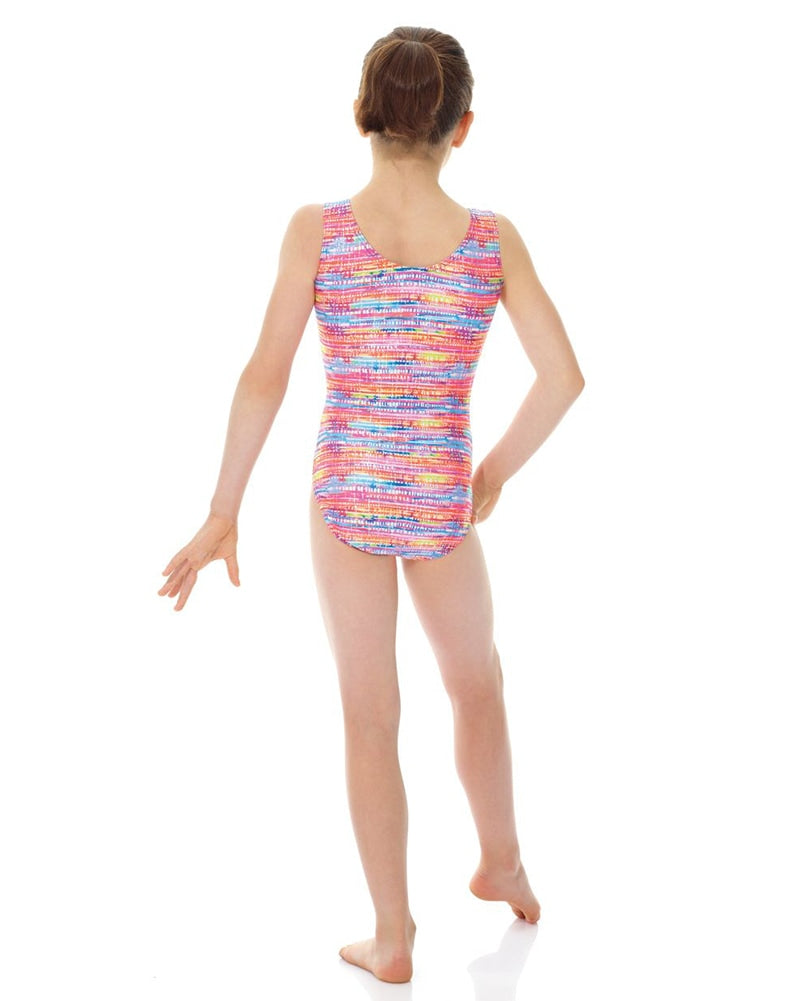 Mondor Metallic Print Gymnastic Tank Leotard - 27822C Girls - Dancewear - Gymnastics - Dancewear Centre Canada