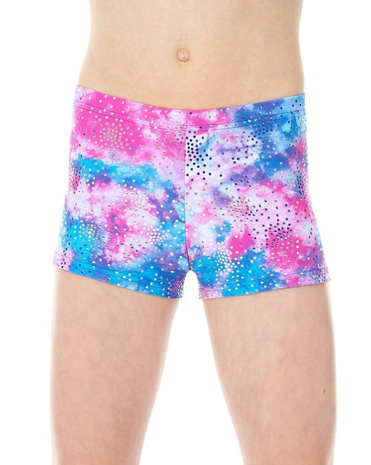Mondor Pattern Print Gymnastic Shorts - 7825CP Girls