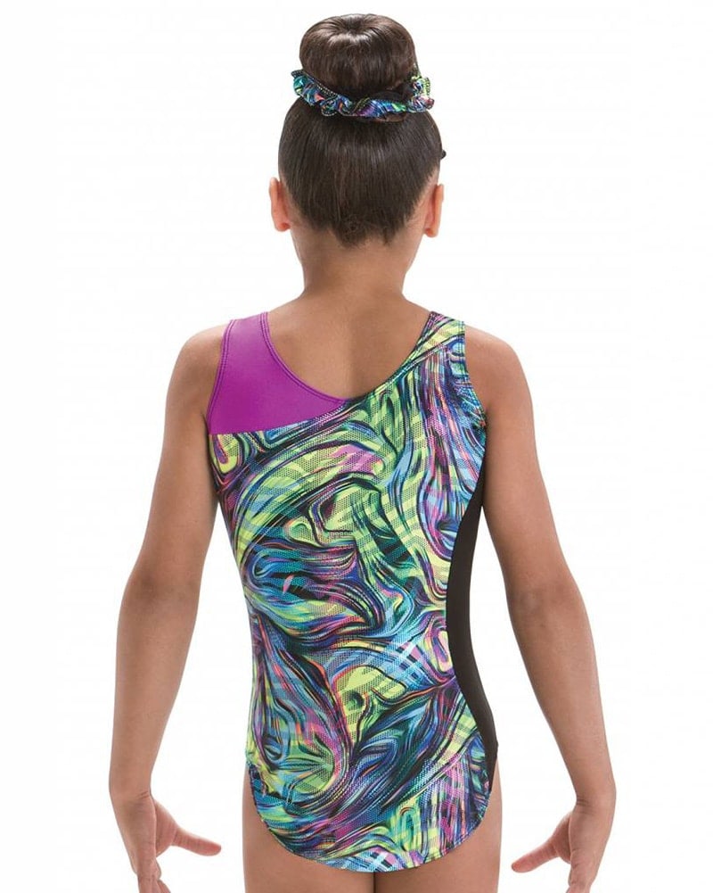 Motionwear Asymmetrical Gymnastic Tank Leotard - 1655 Girls - Dancewear - Gymnastics - Dancewear Centre Canada