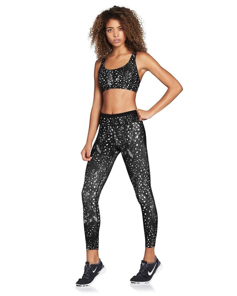 Leaf print leggings on sale