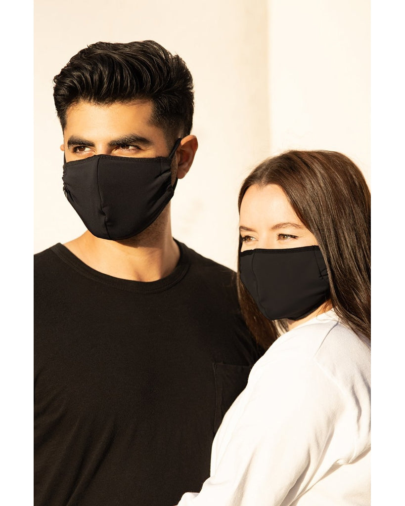 Onzie Mindful Mask 2-Pack - Womens/Mens - Black Grey Camo/Black - Accessories - Masks - Dancewear Centre Canada