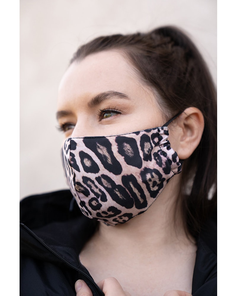 Onzie Mindful Mask 2-Pack - Womens/Mens - Leopard/Black - Accessories - Masks - Dancewear Centre Canada