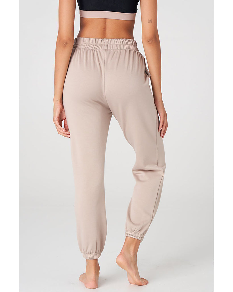 Onzie Varsity Sweatpants - 2270 Womens - Taupe Fleece - Activewear - Bottoms - Dancewear Centre Canada