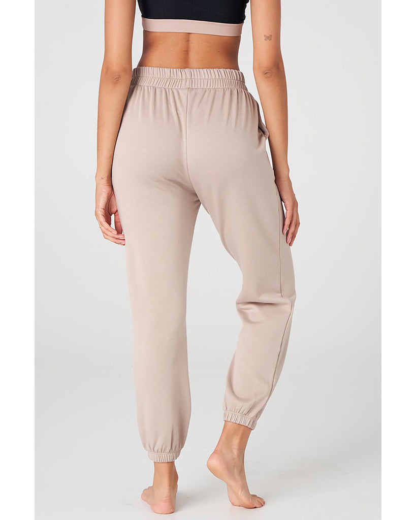Onzie Varsity Sweatpants - 2270 Womens - Taupe Fleece - Activewear - Bottoms - Dancewear Centre Canada