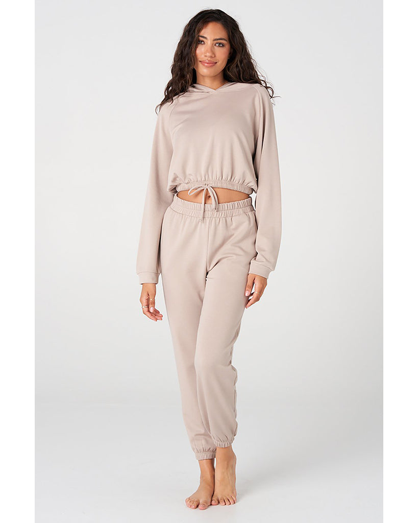 Onzie Varsity Sweatpants - 2270 Womens - Taupe Fleece - Activewear - Bottoms - Dancewear Centre Canada