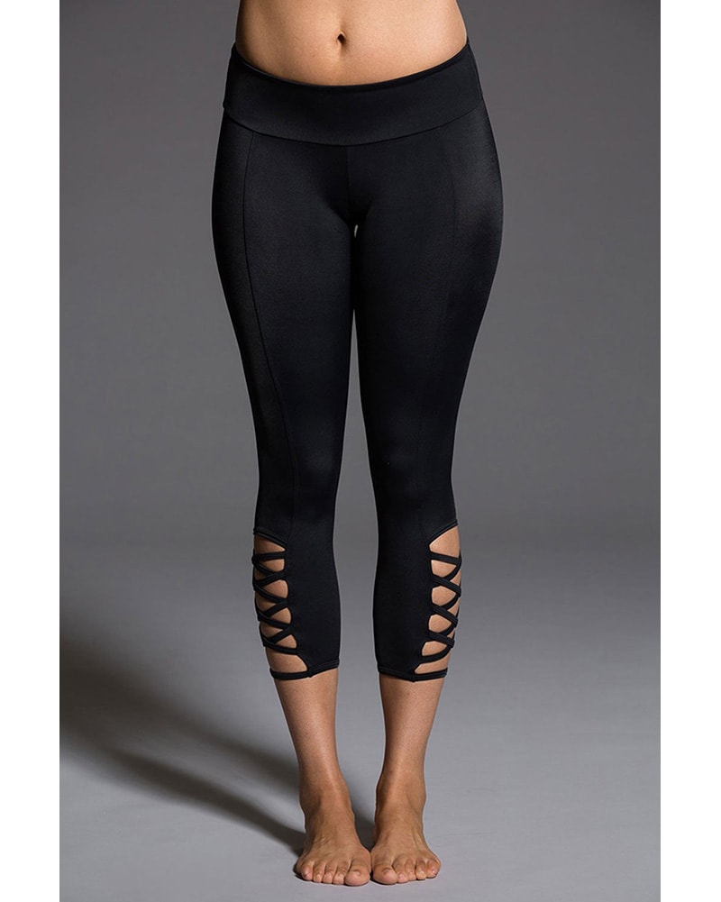 Onzie Weave Capri Legging - 289 Womens - Black - Activewear - Bottoms - Dancewear Centre Canada