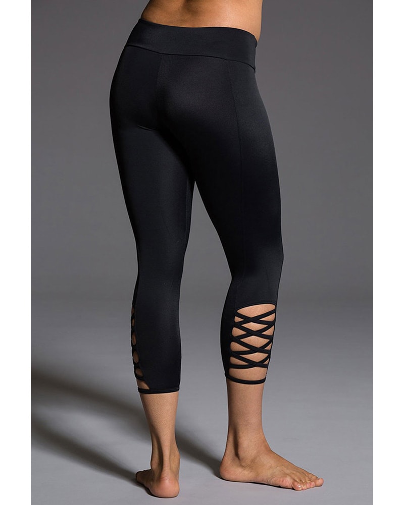 Onzie Weave Capri Legging - 289 Womens - Black - Activewear - Bottoms - Dancewear Centre Canada