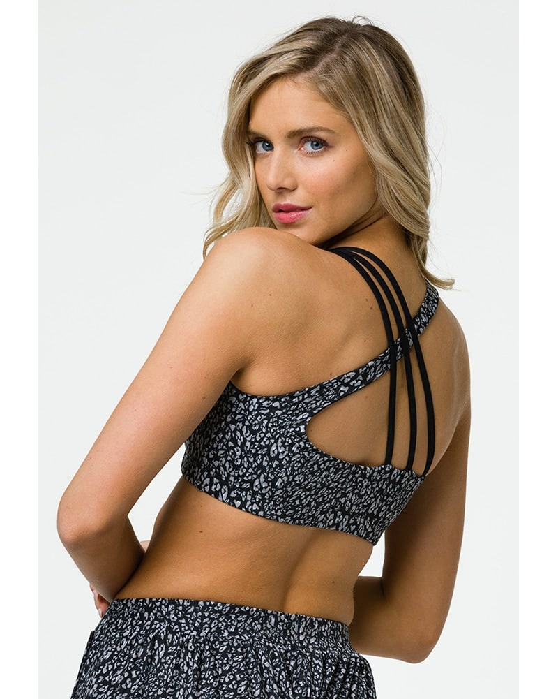 Onzie Aerial Bra - 3752 Womens - Honey Leopard Print - Dancewear Centre