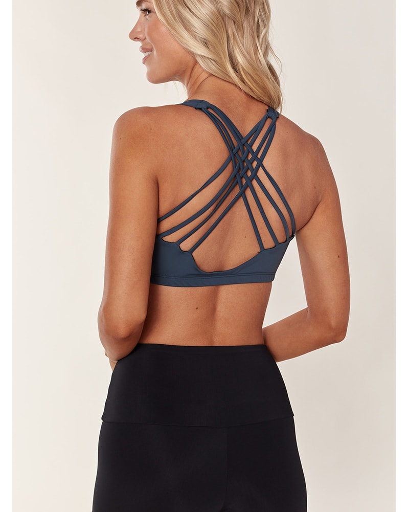Onzie Chic Bra - 354 Womens - Wise Wolf Blue - Activewear - Tops - Dancewear Centre Canada