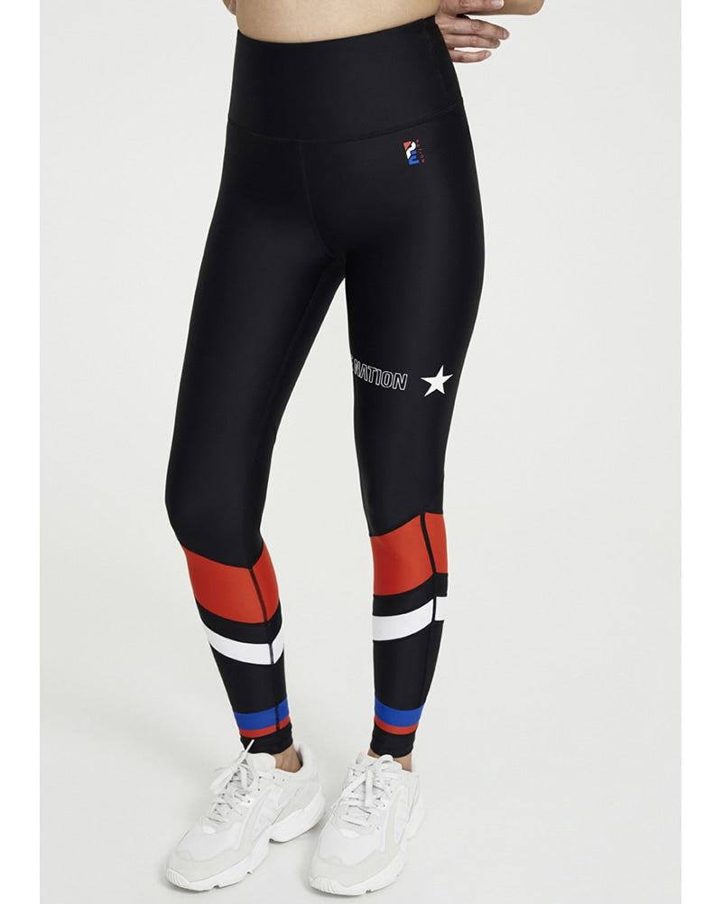 PE Nation Circuit Racer Legging - Womens - Multi - Activewear - Bottoms - Dancewear Centre Canada